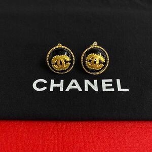 96A Chanel Coco Mark Motif GP Earring Ear Cuff